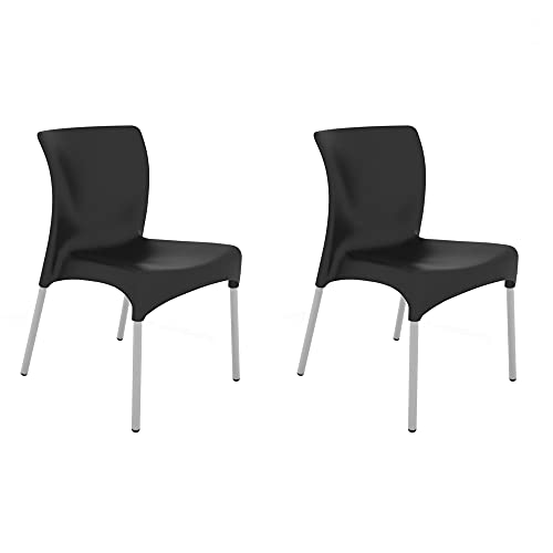 resol Moon Stuhl, 58,50 x 50 x 80,50 cm, Schwarz von resol grupo