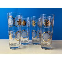 4Er Set Atomic Glen Echo Mid Century Trinkgläser 4Er Set Atomic Glen Echo Mid Century Trinkgläser von retrOKC