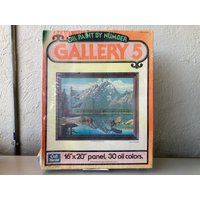Craft Master Paint By Number Kit in Box Wilderness Lake von retrOKC