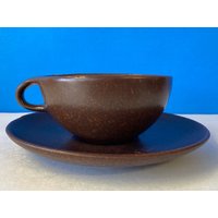 Raymor Modern Steinzeug Tasse & Unterteller von retrOKC