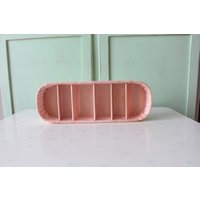 1960S Rosa Satin Schmuck Box Retro Nähzeug Aufbewahrung 1960S Rosa Satin Schmuck Box Retro Nähzeug Aufbewahrung von retroandme