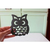 1970Er Jahre Vintage Eulen Untersetzer Retro Kitsch Küchen Dekor von retroandme