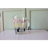 Vintage Atomic Glaskrug Retro Küchengerät, 19, 5 cm von retroandme