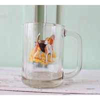 Der Dog Mug Hundedruck. Retro Haushaltswaren. Kitschig. Tiermotiv. Hund. Welpe. Geschenk. Für Ihn. Sie. Hundeliebhaber. Zottig. Glas. Bierkrug von retroandme