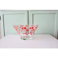 Retro 1970Er Atomic Orange Schale.... Riesige Schale. Mod. Retro Küche. Groovy Glaswaren. Funky. Trinken. Dienen. Urlaub. Kitsch. Kawaii. Geschenk von retroandme