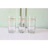 Vintage Blumen Saft Gläser - 3Er Set Retro Küchen Vintage Blumen Saft Gläser - 3Er Set Retro Küchen von retroandme
