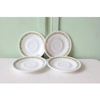 Vintage Corning Dessert Teller Floral Kitsch, 6Er Set von retroandme
