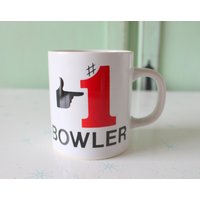 Vintage #1 Bowler Becher 1980Er Jahre Retro Kitsch Kaffeetasse Aus Keramik von retroandme