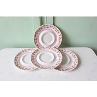 Vintage Mikasa Blumen Teller 70Er Jahre Rosen Keramik Teller, Made in Japan von retroandme