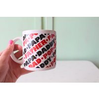 Vintage Daddy Pop Vater Dad Kaffeebecher ...pa. Retro Haushaltswaren. Kitschig. Papa. Vater. Nummer Eins. Geschenk Für Ihn. 1980Er Jahre. Vatertag von retroandme