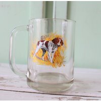 Vintage Hunde Print Bierkrug - Retro Kitsch Housewares von retroandme