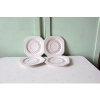 Vintage Mikasa Tellerchen Gestreift Retro Keramik 4Er Set Vintage Mikasa Tellerchen Gestreift Retro Keramik 4Er Set von retroandme