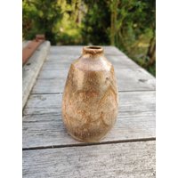 Kleine Braune Mid Century Vase, Vintage Wgp, West German Pottery, Keramik Vase von retroflowerpower