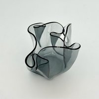 Luigi Massoni "Tissue' Vase Transluzentes Methlättchen Guzzini Space Age Design Luigi Massoni "Tissue' Vase Transluzentes Methlättchen Guzzini Space Age Design von retrospaceship