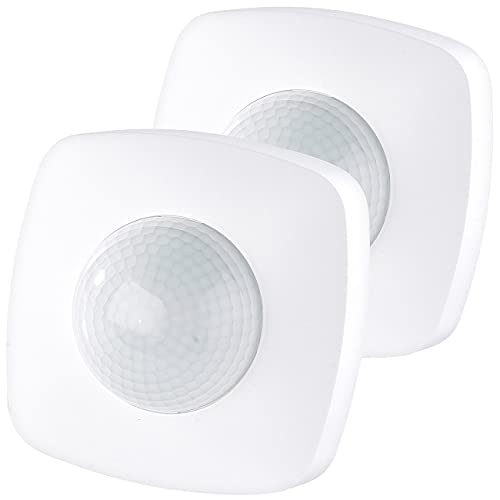 revolt Präsenzmelder: 2er-Set automatische Lichtschalter mit PIR-Präsenz-Sensor (Bewegunsmelder, Bewegungsensor, Zeitschaltuhr mit Dämmerungsschalter) revolt Präsenzmelder: 2er-Set automatische Lichtschalter mit PIR-Präsenz-Sensor (Bewegunsmelder, Bewegungsensor, Zeitschaltuhr mit Dämmerungsschalter) von revolt
