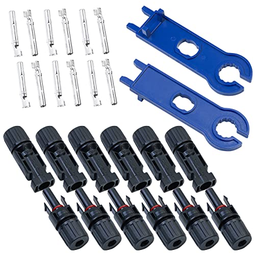 revolt Set kompatibel mit MC4: 26-tlgs. Solarpanel-Stecker-Anschluss-Set mit Spannwerkzeug, IP67 (Solarstecker kompabibel mit MC4, Stecker für Solarkabel, Solarmodul Verbindungskabel) von revolt