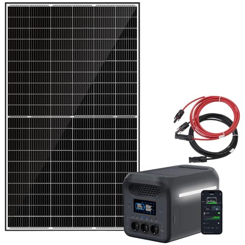 revolt Solar Power Station Sets: Tragbare Powerstation & Solar-Generator 1.229 Wh, USV, 380-W-Panel (Speicherpakete, PV Speicherbatterien) von revolt