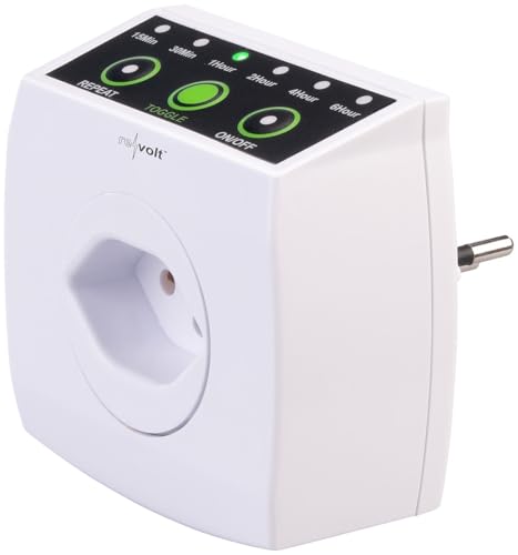 revolt Zeitschalter Steckdosen: Countdown-Timer für Steckdose Typ J, 15 Min. bis 6 Std., bis 2.300 W (Energiespar-Steckdosen, Count-Up-Steckdosen) von revolt
