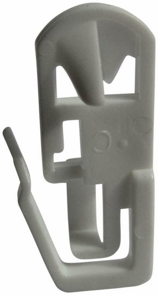 rewagi Gardinenhaken Klick-Gardinengleiter, Gardinenhaken, Überklipshaken- das Original, Gardinenschiene, Gardinenleiste, Leiste, (100-St., Stückzahl: 20, 50, 100 Stück), Laufnut: 3,5 - 4,0 mm von rewagi