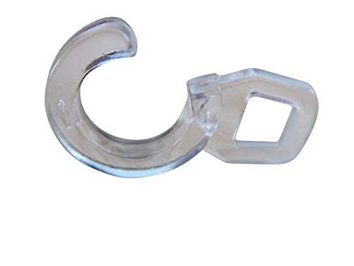 Überklips-Ösenhaken - Gardinenhaken Ø Klips- Öse: 5mm, 6mm, 10mm, 6mm gedreht (Ø Klips- Öse: 10mm - 50 Stück) von rewagi