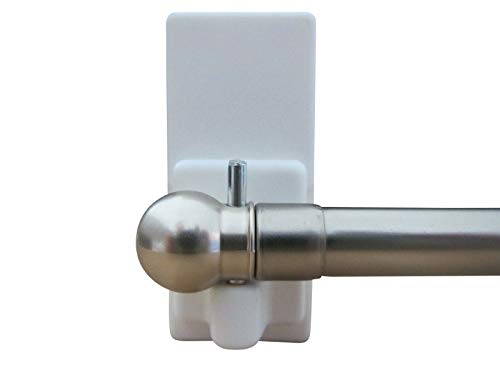 rewagi Hängeschiene mit Klemmhalterung, Edelstahl - Matt, 8mm Durchmesser, Stahl/Kunststoff, 80-120cm, Weiß von rewagi