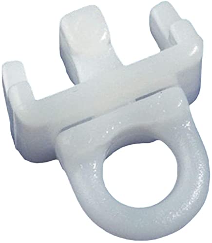 Zwischenfeststeller für Innenlaufprofile 4 & 6 mm Laufkanal - weiß - 2 Stück WID (Laufnut/Spurbreite 4 mm) von rewagi