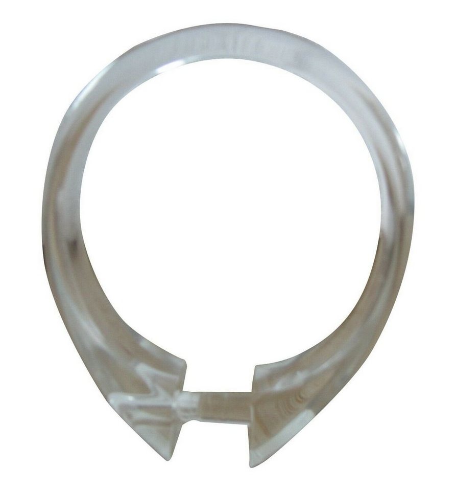 rewagi Duschvorhang Duschvorhangring oval - Größe: Innenmaß Ø 45 mm Farbe: glasklar Material: Kunststoff, Verkaufseinheit: 10, 30, 50, 100 Stück von rewagi