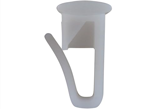 rewagi Hochwertige Gleiter Weiss mit Flachkopf 10 x 10 mm - Kunststoff Stärke: 2mm - 25, 50, 100, 200 Stück (25 Stück) von rewagi