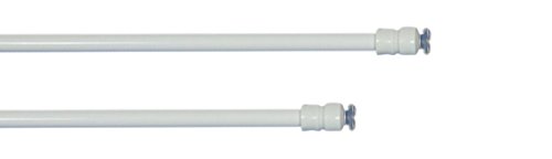 rewagi Hochwertige Klemmstangen, Teleskopstangen, Gardinenstangen, Scheibengardinenstangen, Vitragenstangen - Länge: 25 – 35 cm – Farbe: weiß - 1 Stück von rewagi