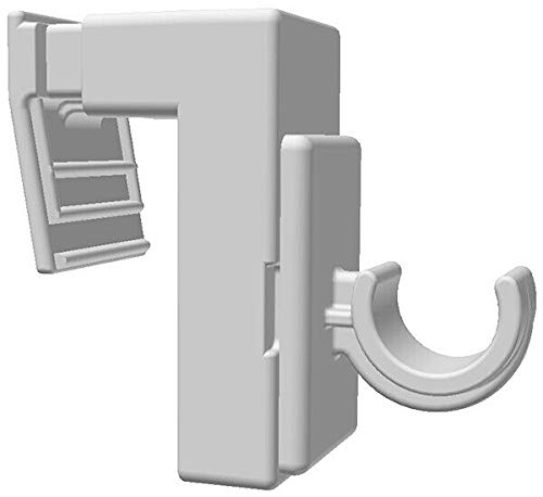 rewagi Klemmträger für Cafegarnituren Ø - 12 mm, Scheibengardinenstangen 1,2,3,4,5 Set ZAW (4 Set) von rewagi