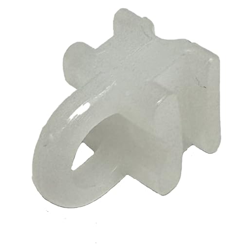 rewagi Ösen-Gleiter, für Alu-Schienen, Gardinenschiene Laufbreite 6 mm - schwarz SUW (weiß - 25 Stück) von rewagi