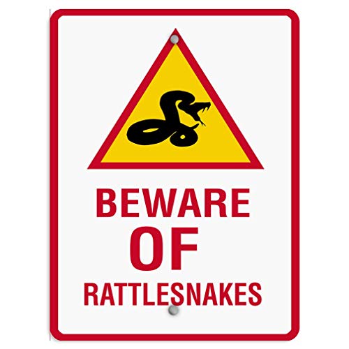 rfy9u7 Metall-Blechschilder, 20,3 x 30,5 cm, Metallschild mit Aufschrift "Beware of Rattlesnakes", Aktivität, Campingplatz, roter Park, Wanddekoration, Männerhöhle, Metallschild-Poster rfy9u7 Metall-Blechschilder, 20,3 x 30,5 cm, Metallschild mit Aufschrift "Beware of Rattlesnakes", Aktivität, Campingplatz, roter Park, Wanddekoration, Männerhöhle, Metallschild-Poster von rfy9u7