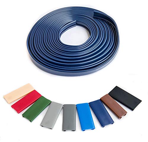 1m PVC Handlauf Treppenhandlauf Kunststoffhandlauf Profil Geländer 40x8mm Farben wählbar (Dunkleblau) von rg-vertrieb