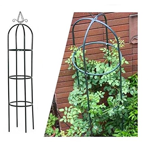 rg-vertrieb 2X Rosenturm Rankhilfe Rankgitter Rosensäule Metall Pergola Obelisk Säule 190cm Set von rg-vertrieb