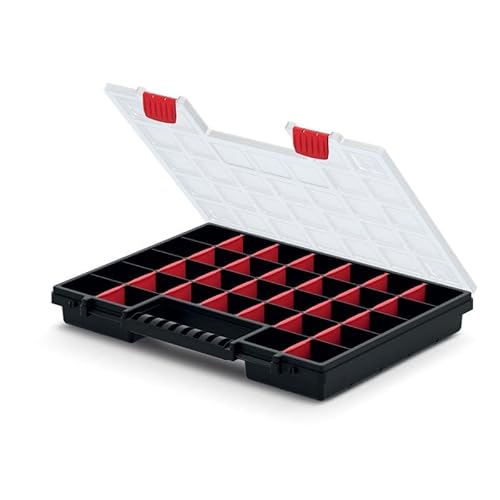 rg-vertrieb 5x Sortimentskasten Werkzeugkiste Organizer SET 5 Stück Sortierbox NORS Kleinteilemagazin Sortierkasten Werkzeugbox (399 x 303 x 50 mm) von Kistenberg