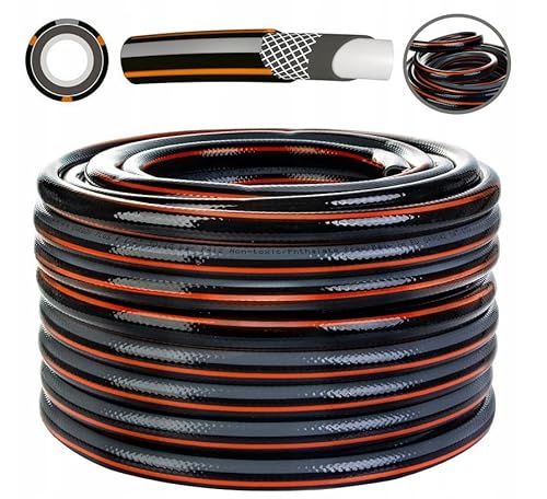 rg-vertrieb Gartenschlauch Schlauch Wasserschlauch Carbon 4 lagig Bewässerungsschlauch UV-beständig (1'', Länge 30m) von rg-vertrieb