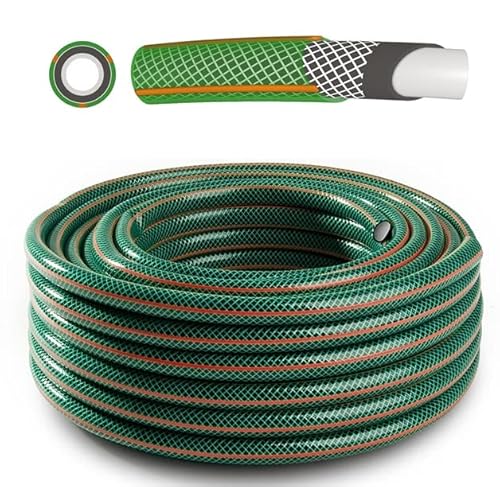rg-vertrieb Gartenschlauch Schlauch Wasserschlauch Greenbos 4 lagig Bewässerungsschlauch grün UV-beständig (3/4'', Länge 50m) von rg-vertrieb