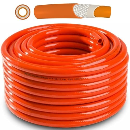 Gasschlauch Propangasschlauch Propan Butan Schlauch Campingschlauch PVC Meterware (6mm, Länge 25m) von rg-vertrieb