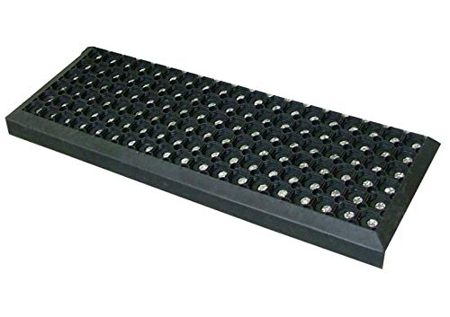 Gummi Stufenmatten Fußmatte Ringgummimatte 25x75 cm Treppenmatte Matte rutschhemmend (1 Stück) von rg-vertrieb