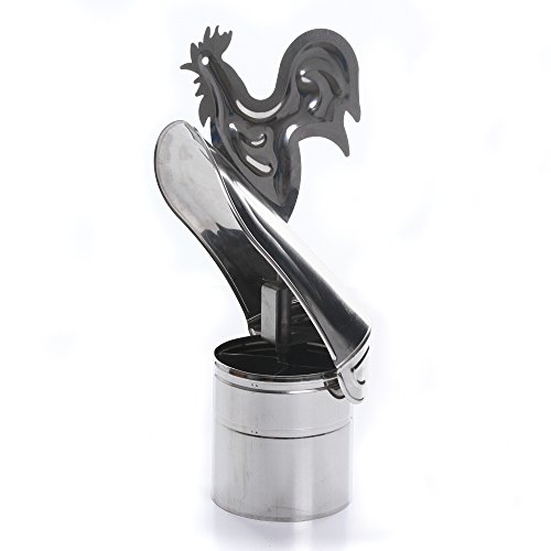 Kaminaufsatz Schornsteinaufsatz Aufsatz säuerbeständiger Edelstahl Lüftungsaufsatz Hahn und Standard-Design Grundplatte Kaminabdeckung Ø80-200mm (Hahn 120mm) von rg-vertrieb von rg-vertrieb