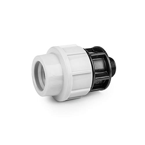 PE Rohr Verschraubung Fittings Klemmfitting Kupplung Außengewinde AG für Verlegerohr Rohrverbinder wählbar (32mm x 1") von rg-vertrieb