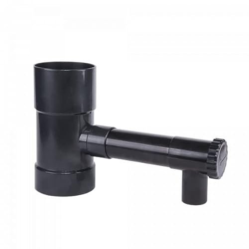 Regensammler Wassersammler für Fallrohr Fallrohfilter Fallrohr Wasserfänger Regenfässer (100mm Anthrazit) von rg-vertrieb