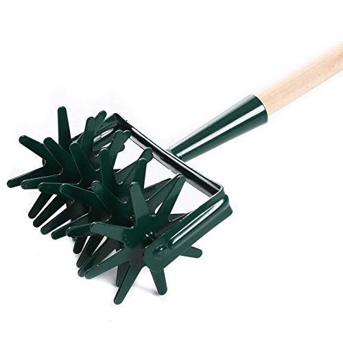 rg-vertrieb Sternfräse Krümler Rollhacke Gartenfräse Bodenkrümler 6-Star Bodenlüfter mit 130cm Holzstiel in Schwarz, Dunkelgrün oder Hellgrün rg-vertrieb Sternfräse Krümler Rollhacke Gartenfräse Bodenkrümler 6-Star Bodenlüfter mit 130cm Holzstiel in Schwarz, Dunkelgrün oder Hellgrün von rg-vertrieb