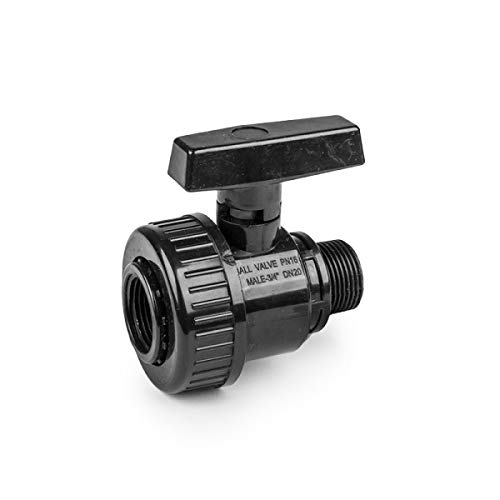 rg-vertrieb PE Rohr Verschraubung Fittings Klemmfitting Kugelhahn Kugelventil Absperhahn für Verlegerohr IG AG Rohrverbinder wählbar (IG-AG 3/4" x 3/4") von rg-vertrieb