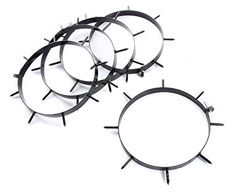 Rasen - Aerator Set für Walze Rasenlüfter Gartenwalze Arefizierer 5-teilig schwarz von rg-vertrieb