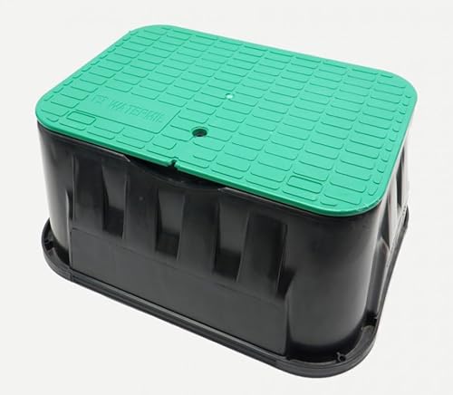 rg-vertrieb Ventilbox Ventilkasten Verteilerkasten Deckel Bewässerung Box Jumbo 53x37cm für Magnetventile aus Kunststoff, Grün, nicht wasserfest, Box, Deckel von rg-vertrieb