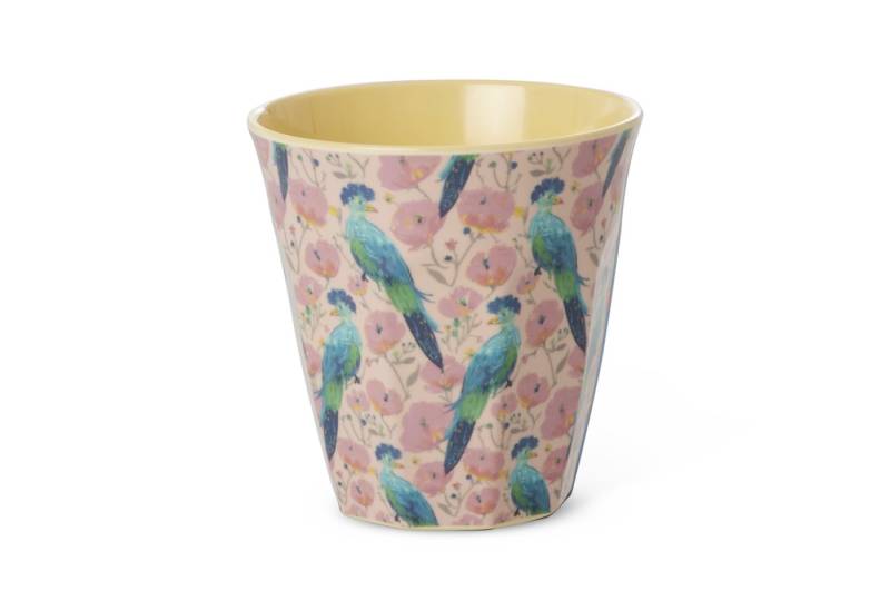 rice Kinderbecher Rice Melamin Becher Medium - Exotic Bird Print, Melamin von rice