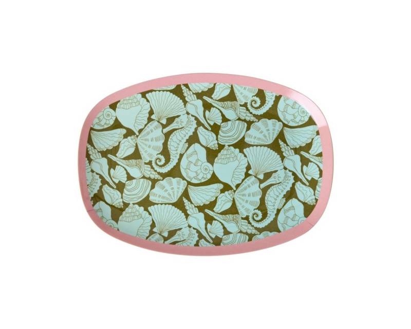 rice Tablett Melamin Tablett oval Snackteller Teller von rice