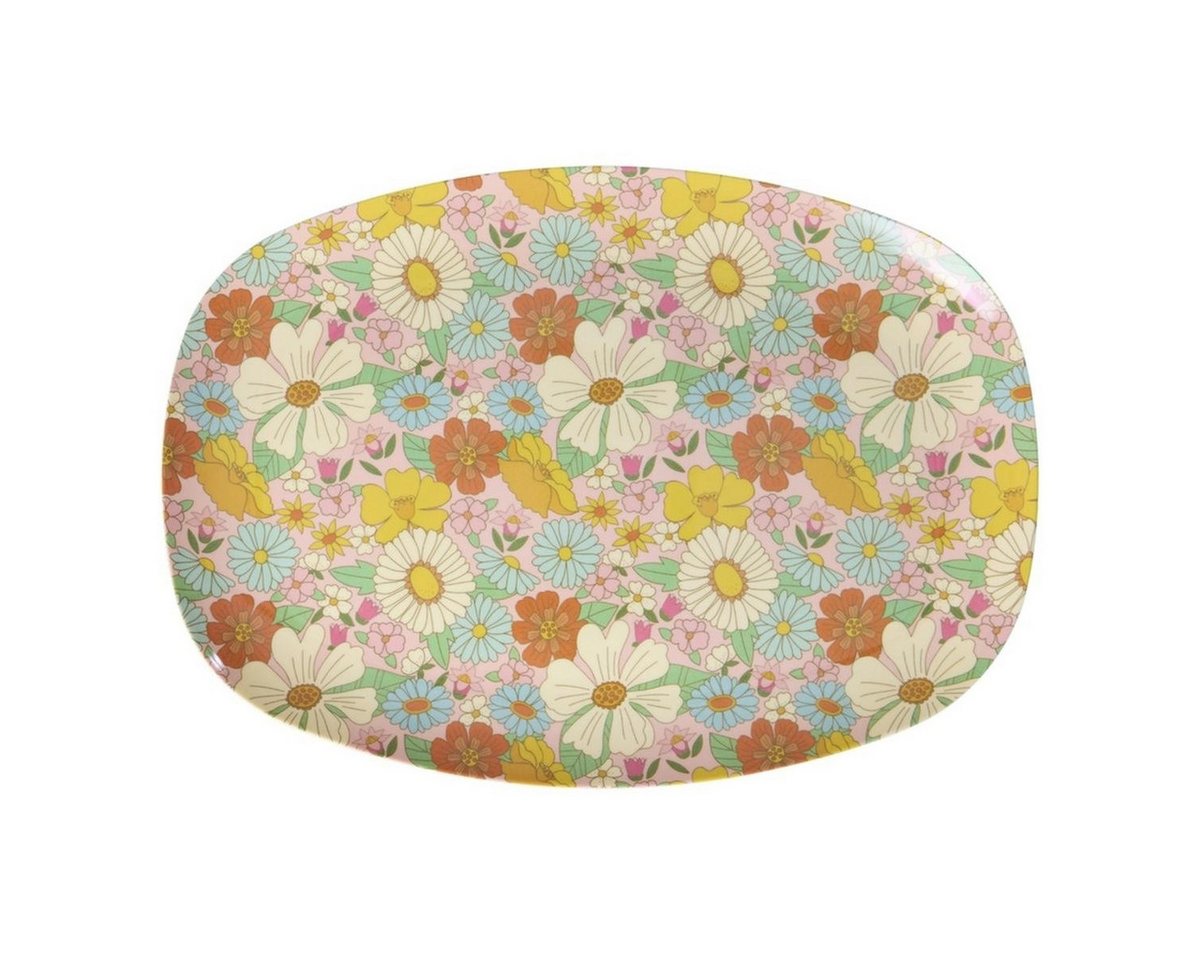 rice Teller Melamin Teller oval 30x22cm Snackteller Käseplatte von rice