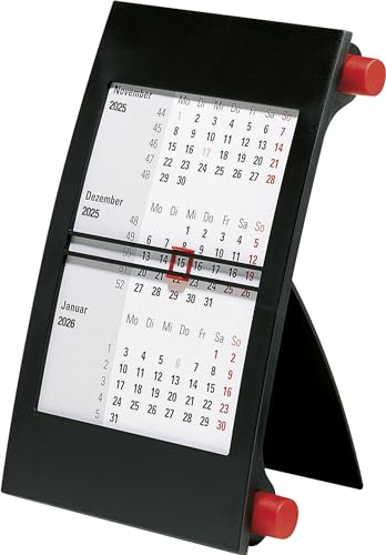 rido/idé 3-Monats-Tischkalender (2025), 1 Seite = 3 Monate, 90 × 120 mm von rido/idé